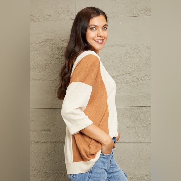 Sew In Love Tri-Color Pattern Blouse - Picture 8 of 11